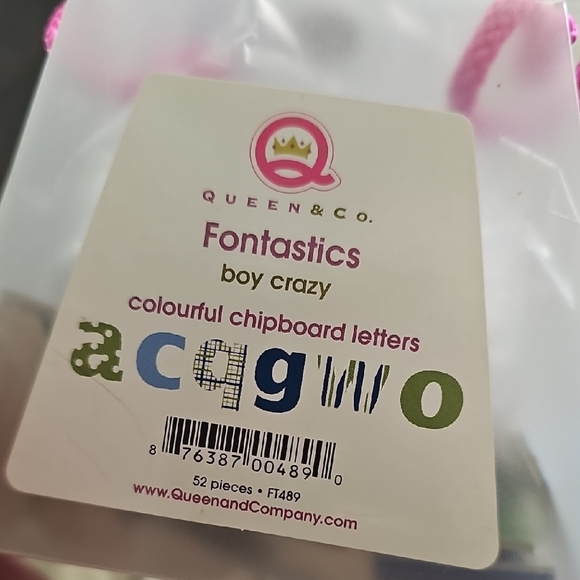 Assorted Alphabet Craft Chipboard Letters And Shapes For Scrapbooking Arts Craft - Picture 10 of 10